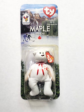 Maple The Bear 1999 McDonald's Ty Beanie Baby With Rare Errors 1993 / OAKBROOK