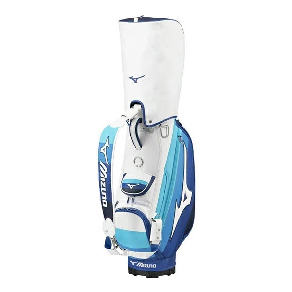 美津浓高尔夫旅游工作人员包 10.5 x 47 英寸分隔 6 路 6.0 公斤男式白色/蓝色 2025  — 第 2/4 张图片