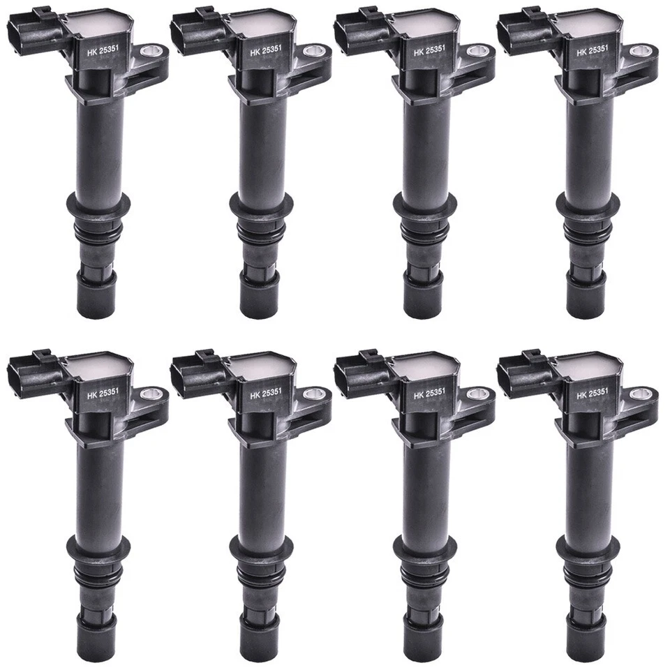 Juego de 8 bobinas de encendido Herko + 8 bujías Denso 4503 para Dodge Jeep 1999-04 Foto 2 de 3