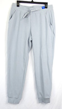 NEW NWT Marc New York Ribbed Knit Soft Slim Jogger Light Blue Pants L