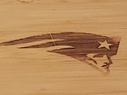 New England Patriots Tray Bamboo Cutting Board Peninsula Cheese Serving Tool NFL — photo 4