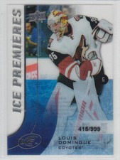 2015-16 UD ICE LOUIS DOMINGUE RC 415/999 ICE PREMIERE #178 ROOKIE Upper Coyote