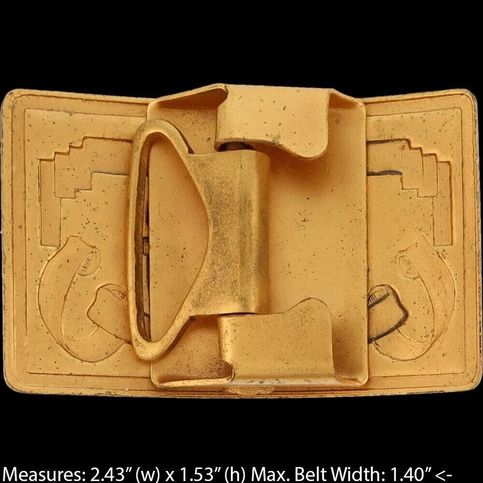 Antique New Preble County Eaton Ohio Basketball Trophy 50s NOS Vtg Belt Buckle - Image 4 of 4