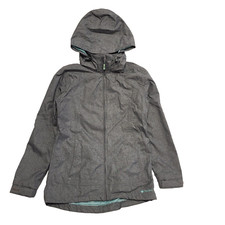 Peter Storm Performance Grey Full Zip Hooded Coat Uk Women's Size 10 L55