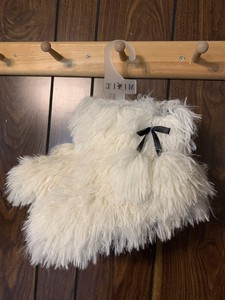 fuzzy white slipper boots