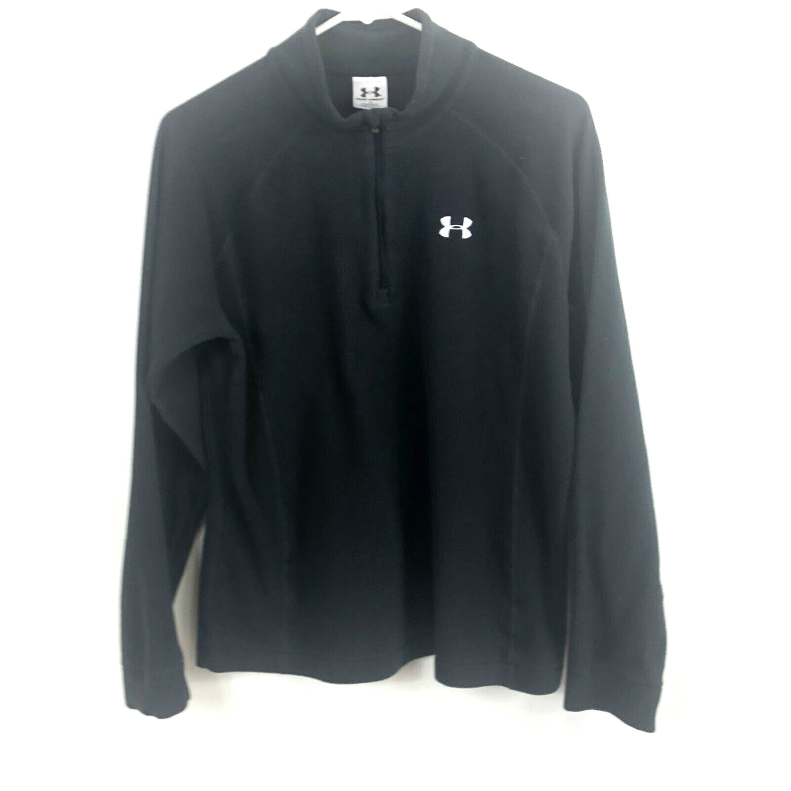 Under Armour Youth Solid Black 1/4 Zip Long Causal Sleeve Ja