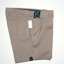 Roundtree Yorke Performance Men's Shorts XL 40x7 Khaki Beige Easy Care NWT