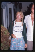 Goldie Hawn 1970's Candid Tanned braids in hair Original 35mm Transparency