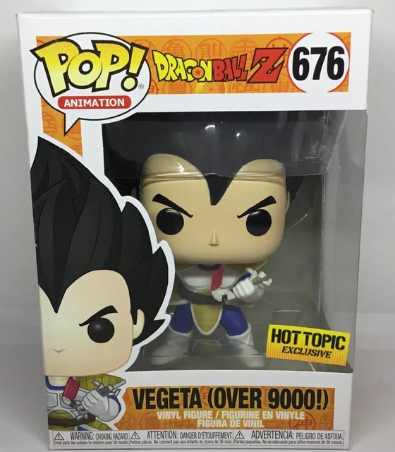 Funko POP! DragonBall Z Vegeta Over 9000 Hot Topic Exclusive #676 | eBay