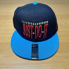 Nike Just Do It SnapBack 90  s Men  s Rare VTG Black Red Teal