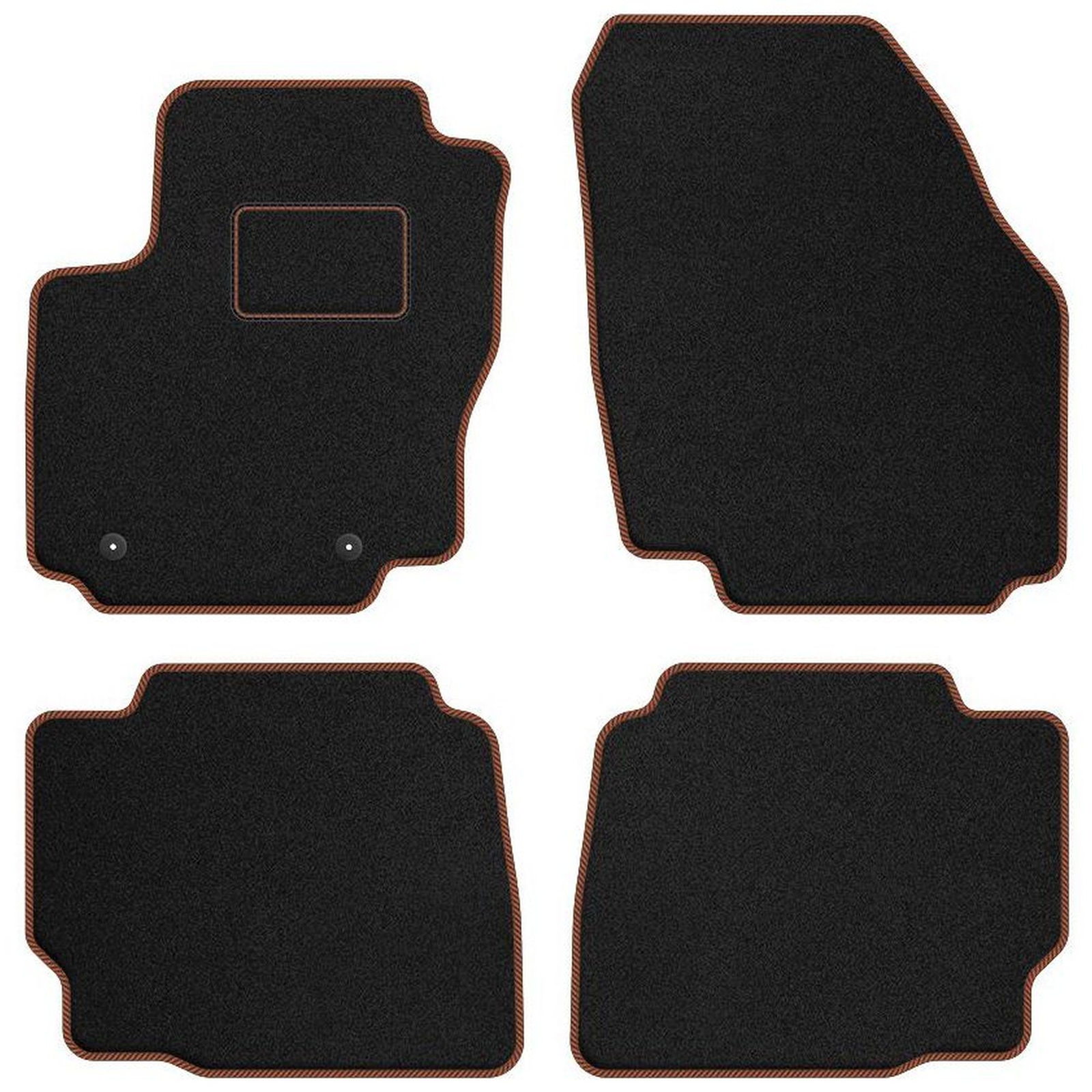 Tapis de sol voiture velours marron Ford Mondeo IV protection moquette
