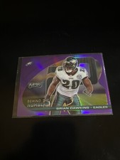 Brian Dawkins 2021 Panini Playoff Behind The Numbers Purple Prizm Eagles