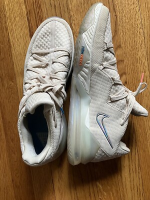 Nike React Lebron 17 XVII Low Cream Multi Color Shoes Sneakers Mens 15