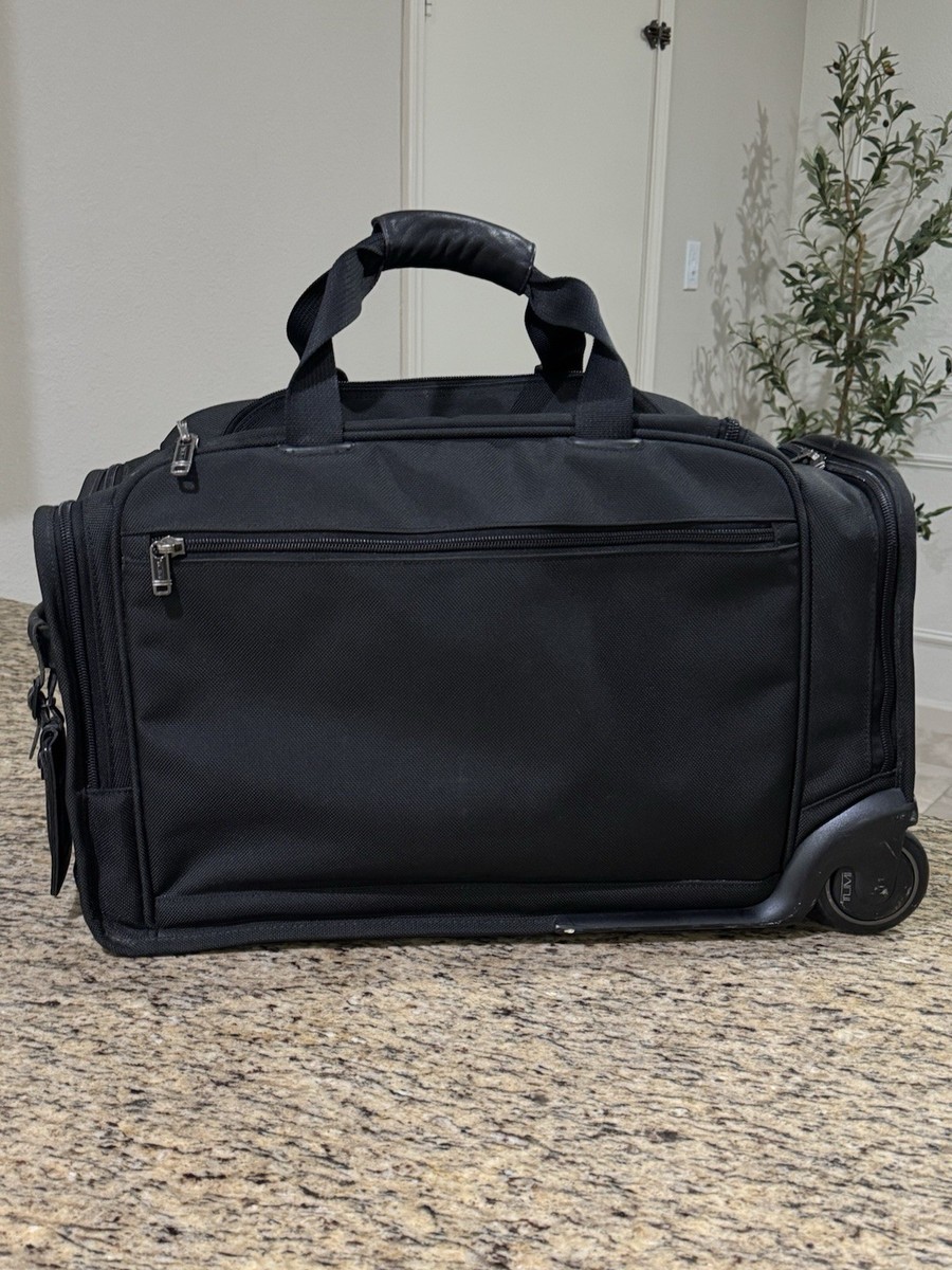 Tumi Alpha Compact 2 Wheel Weekender Carry On Overnight Duffle Bag