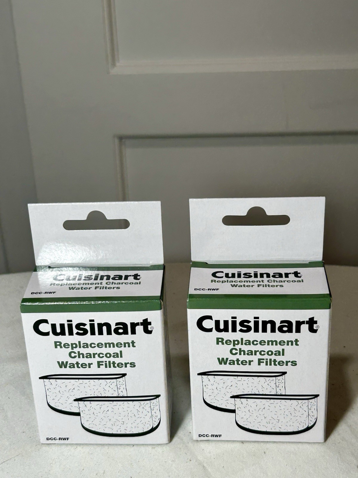 Genuine Cuisinart Replacement Charcoal Water Filters~Two Sealed 2-Packs~4Filters