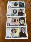 Johnny Depp Collectable Banknotes Set Of 4 Notes.