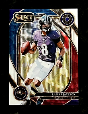 Lamar Jackson 2024 Panini Select 82/149 Tri Color Prizm Baltimore Ravens #227