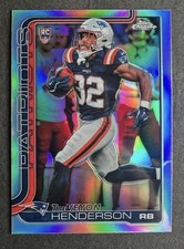 Topps Chrome NFL 2025 TreVeyon Henderson Rookie Patriots Card #328