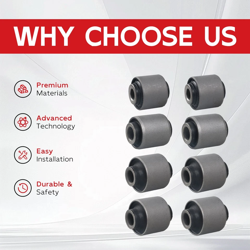 8X Rear Knuckle Bushings LH+RH Set for Nissan Altima 2007 - 2012 - Image 2 of 4