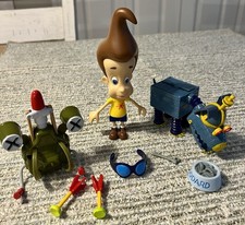 2001 Jimmy Neutron Boy Genius Heli-Pack Goddard Gripper Grabber Dog