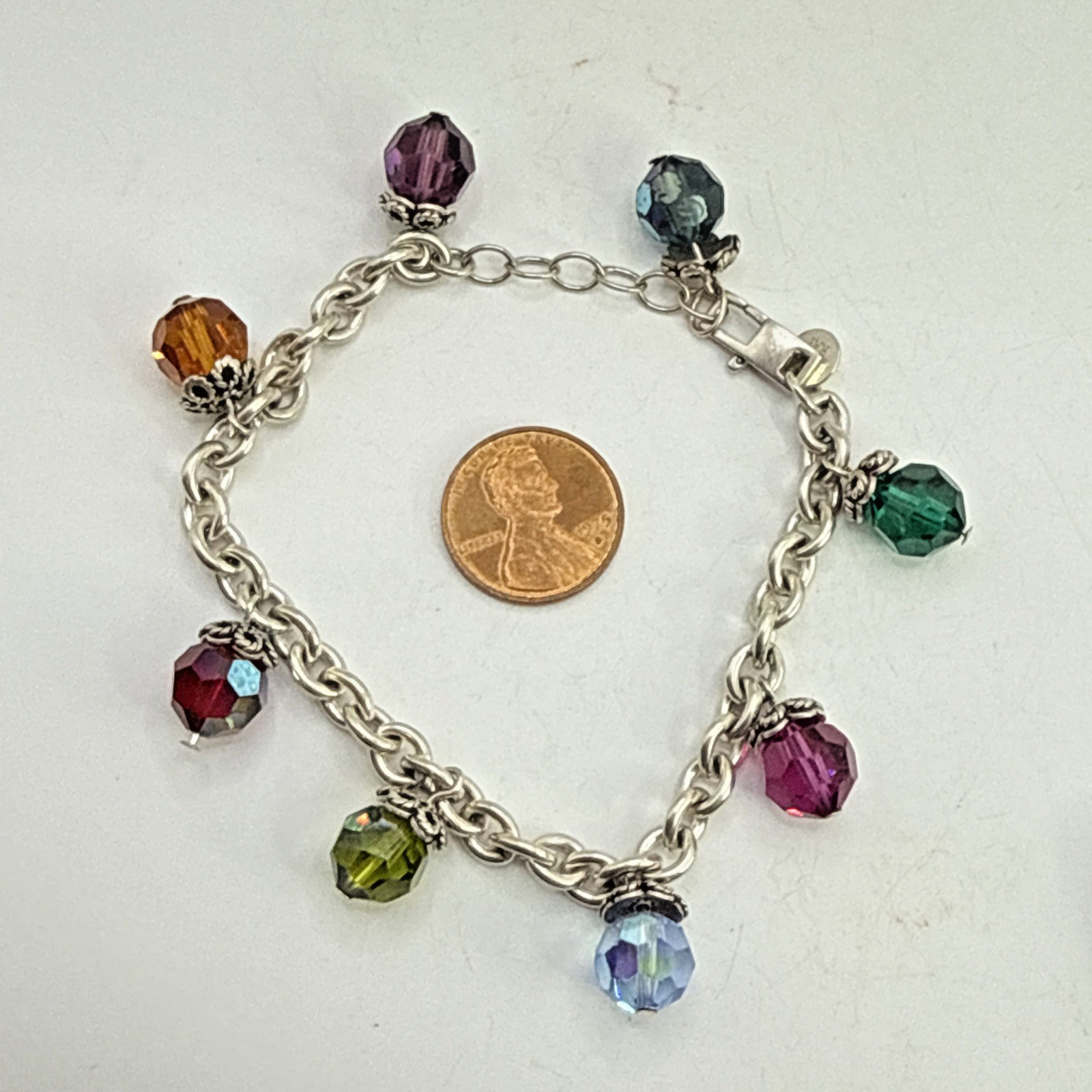 Solid .925 Sterling Silver 8" Custom Link Bracele… - image 6