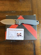 Vosteed Raccoon V - M390 - Titanium - Satin Blade Blue #63 Of #250