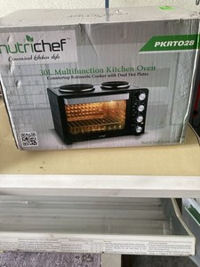 NutriChef PKRTO28 Counter Top Rotisserie Multi-Function Convection Oven