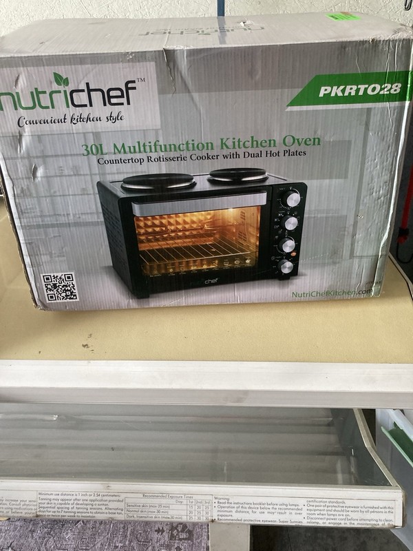 NutriChef PKRTO28 Counter Top Rotisserie Multi-Function Convection Oven
