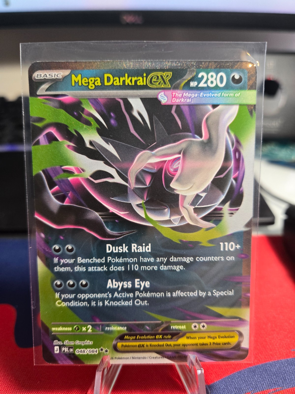 Pokemon TCG Mega Darkrai Ex 048/084 Pitch Black Double Rare