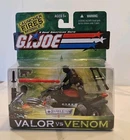 Gi Joe Snake Eyes v19 Figure 2004 Ninja Lightning Cycle HTF SEALED