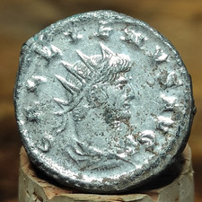 Gallienus  Roman coin, Sol reverse, ancient Antoninianus,  W223