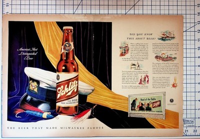 Vintage Schlitz Beer Ad Milwaukee America's Most Distinguished Yeast History
