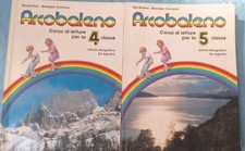 Lotto 2 Libri Letture ARCOBALENO Classe Quarta Quinta Elementare. Anno 1984