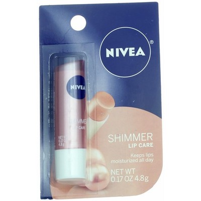 5 Pack Nivea Shimmer Lip Care Stick, 0.17 oz