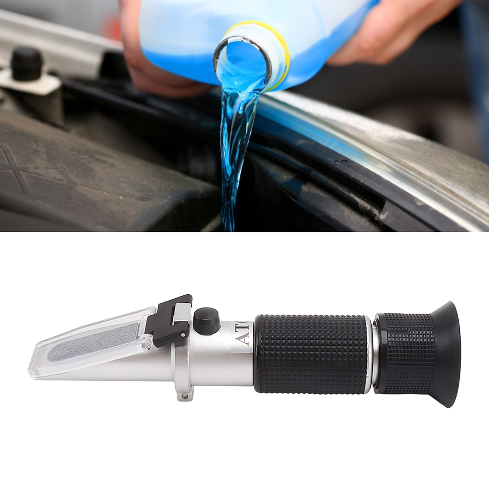 Antifreeze Refractometer With ATC Function Propylene Glycol Ethylene Glycol