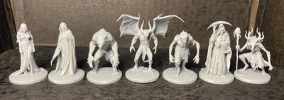 7 Undead/Monster Pieces Dungeons and Dragons Miniatures DnD Minis 32mm