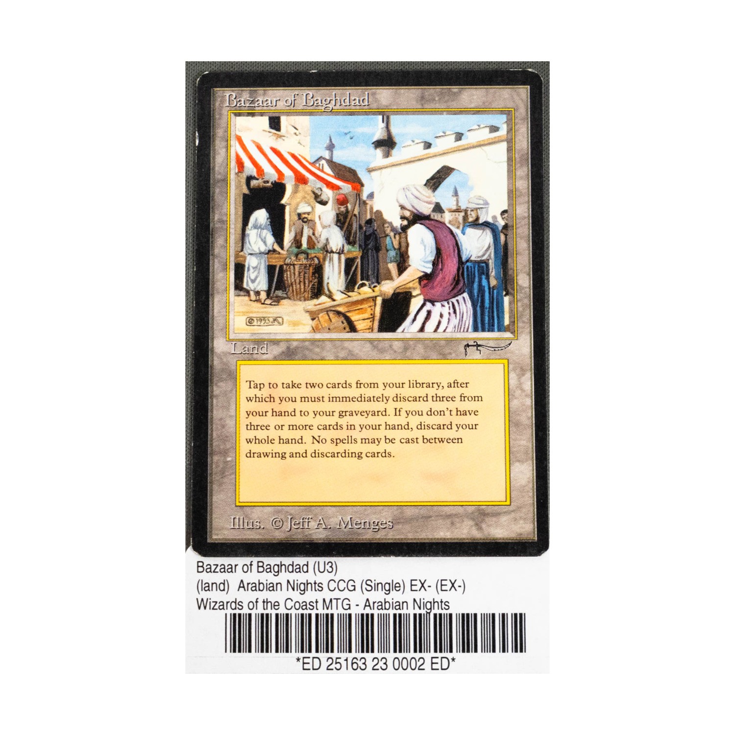 WotC MtG Arabian Nights Bazaar of Baghdad (U3) EX-