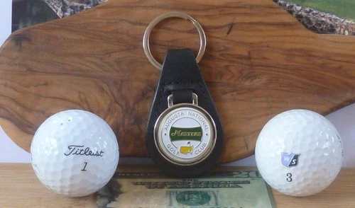 The Masters FOB  Genuine Leather Key Chain - Picture 1 of 3