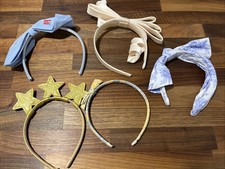 Girl Hair Accessory Assorted Lot Headbands Stars Flowers Flags 5 Piece Lot