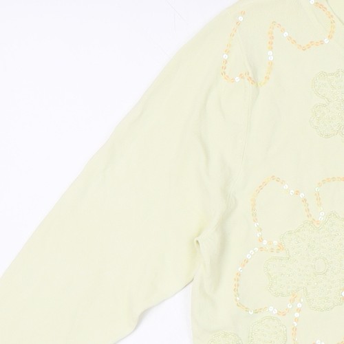Kaleidoscope Women's Ivory Floral Jumper Size 16 - Picture 10 of 12