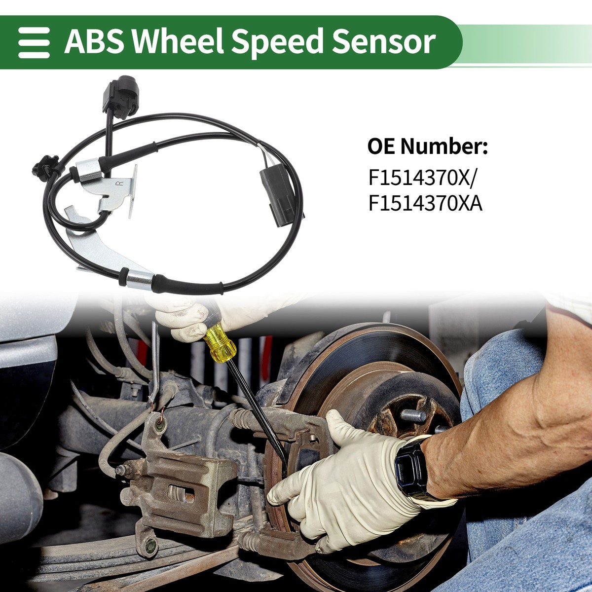 確認用③　11-15 ABS Wheel Speed Sensor ABS Sensor No.F1514370X for Mazda RX-8 03