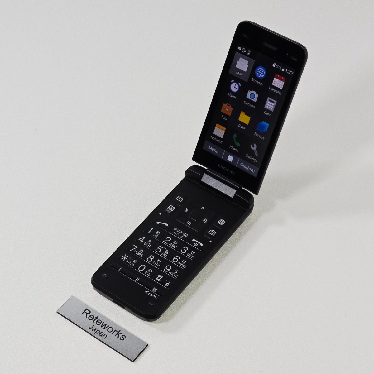 KYOCERA A202KC DIGNO KEITAI4 ANDROID FLIP PHONE Black UNLOCKED