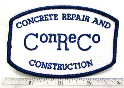 Vintage ConReCo Concrete Repair & Construction Jacket Patch Corpus Christi Texas