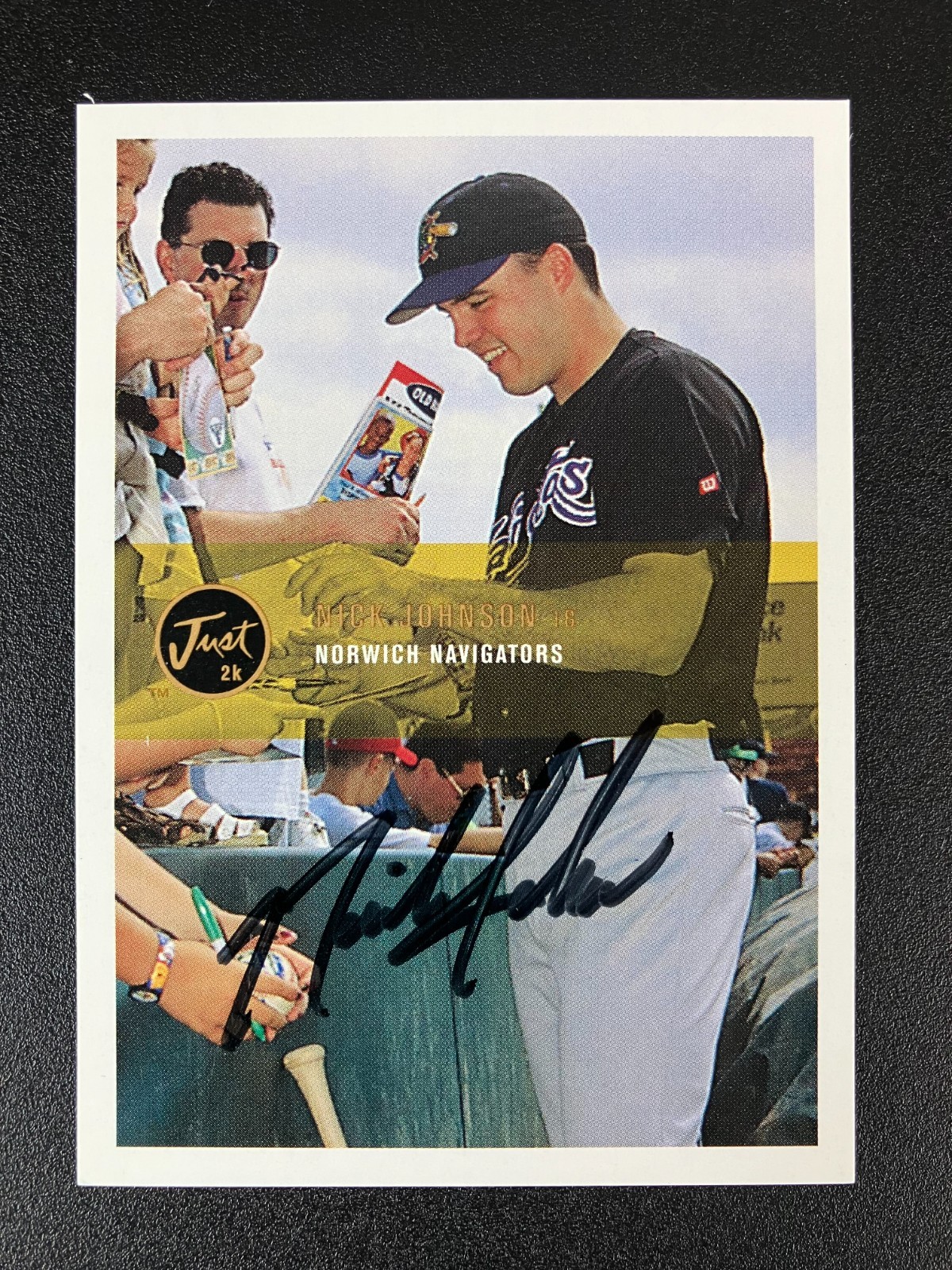 Nick Johnson 1999 Just 2k Yankees In Person IP TTM Signed Auto Autograph