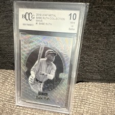 2019 Leaf Metal Babe Ruth Collection Baseball Cards - Special Edition Box 9