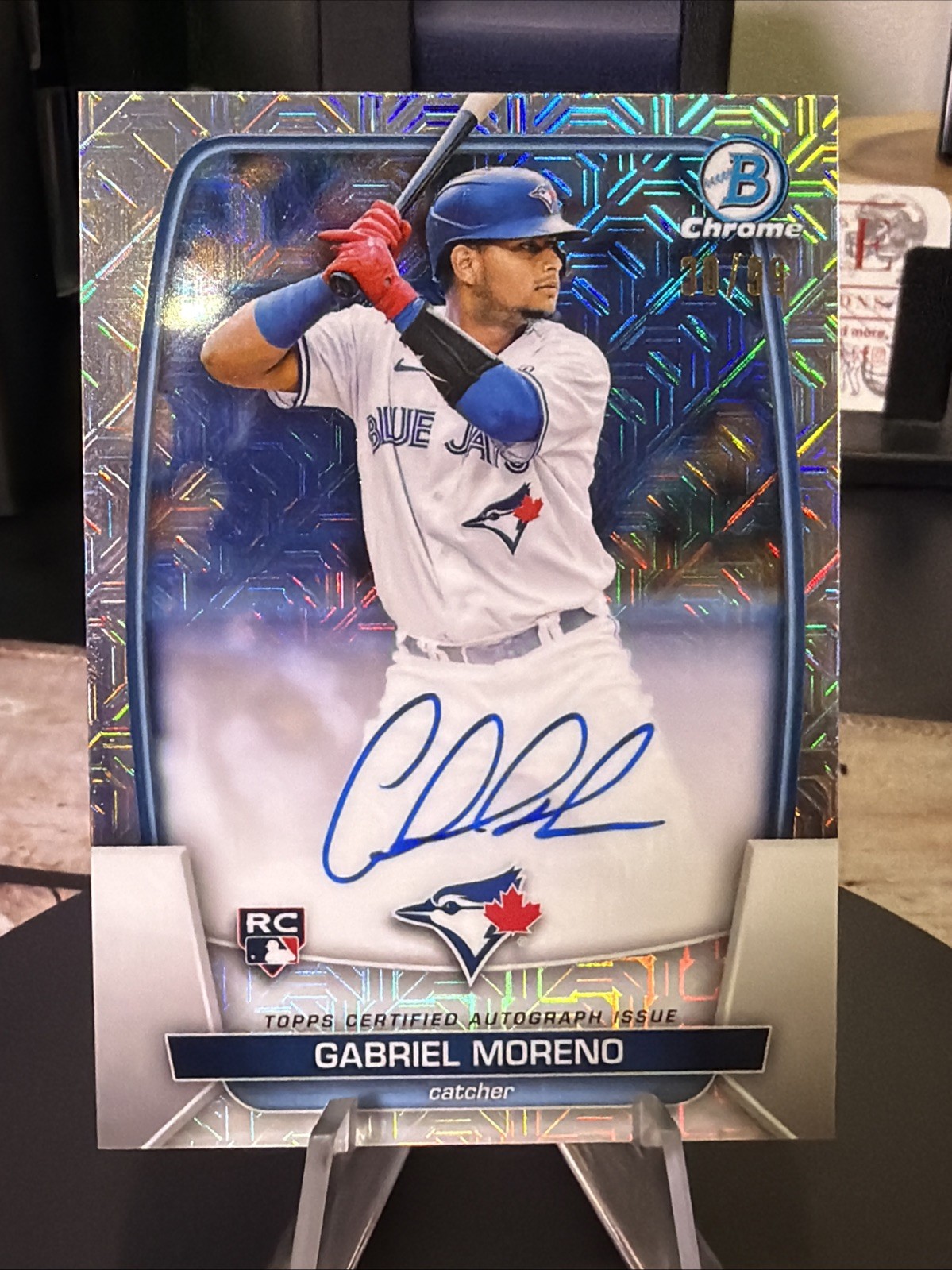 2023 Bowman Chrome Mega Box Autographs Gabriel Moreno #BRA-GM /99 (AU,RC)