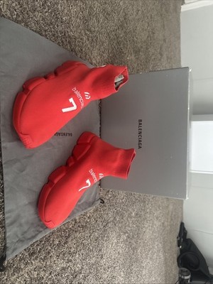 Balenciaga Speed Sneaker Intense Red/White Eu 41