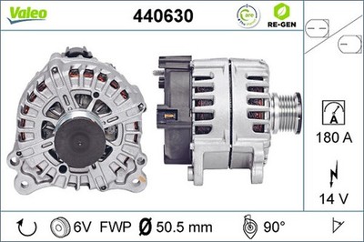 Lichtmaschine Generator Lima VALEO RE-GEN - AT 440630 +71.40  Pfand für AUDI 14V