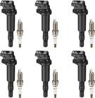 6 Pack Ignition Coils & Spark Plugs For BMW 330Ci E46 330i E90 525i E60 UF592