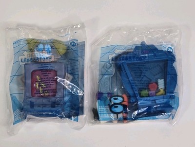 2003 Burger King Dexter s Lab Dee Dee Body Scan, Dexter Robo Repair Toys SEALED